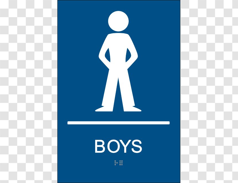 Bathroom ADA Signs Boy Americans With Disabilities Act Of 1990 Clip Art - Signage - Bathrooms Cliparts Transparent PNG