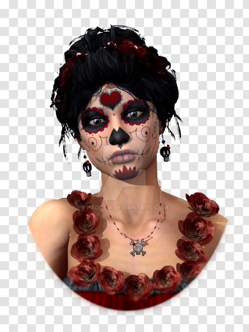 Mask Car Day Of The Dead Crimson Evening Neck - Tablet Computers Transparent PNG