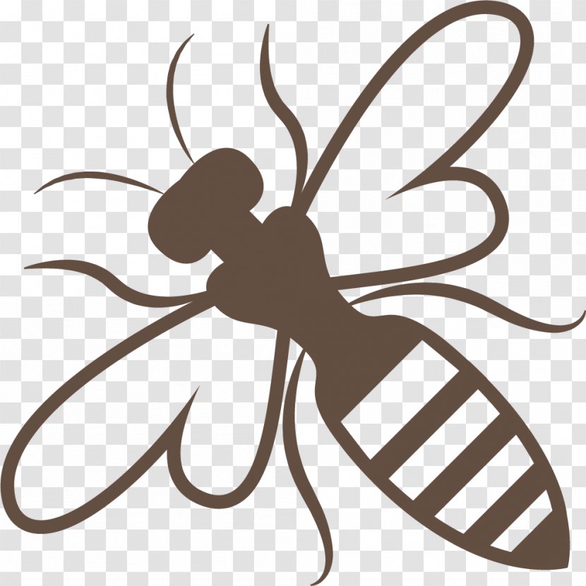 Bee Insect Clip Art - Brown Venom Transparent PNG