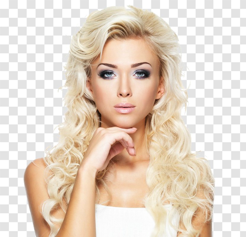 Hairstyle Artificial Hair Integrations Lace Wig Blond - Coloring - Ladies Flyer Transparent PNG