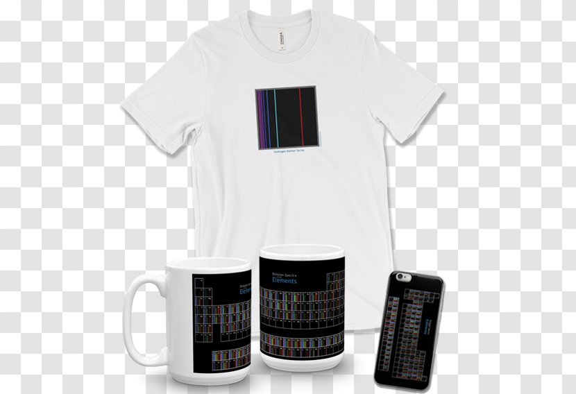 T-shirt Emission Spectrum Chemical Element Periodic Table Spectroscopy Transparent PNG