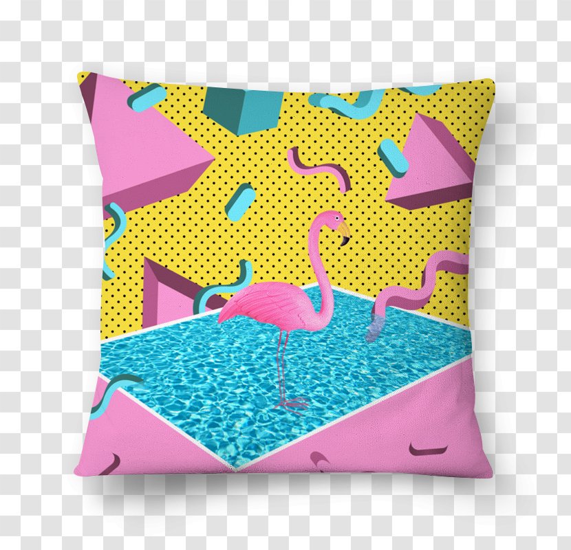 Cushion Throw Pillows Pink M Rectangle - Flamingo Pool Transparent PNG
