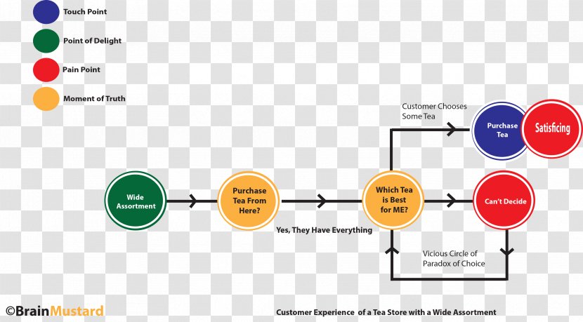Customer Experience Choice Retail Graphic Design Moment Of Truth - Diagram - Paradox Transparent PNG