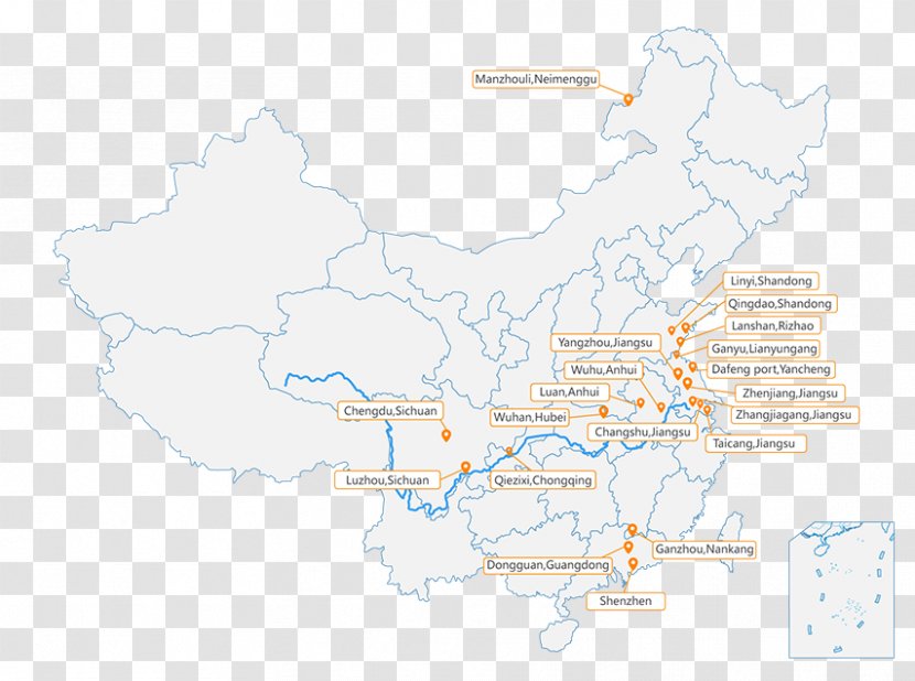 Water Resources Ecoregion China Map Transparent PNG