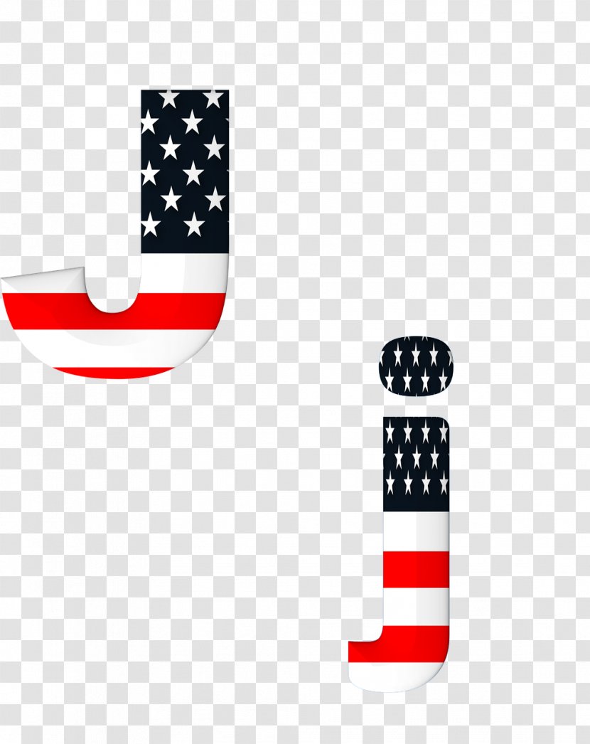 Alphabet Letter Flag Of The United States Font - Song Transparent PNG