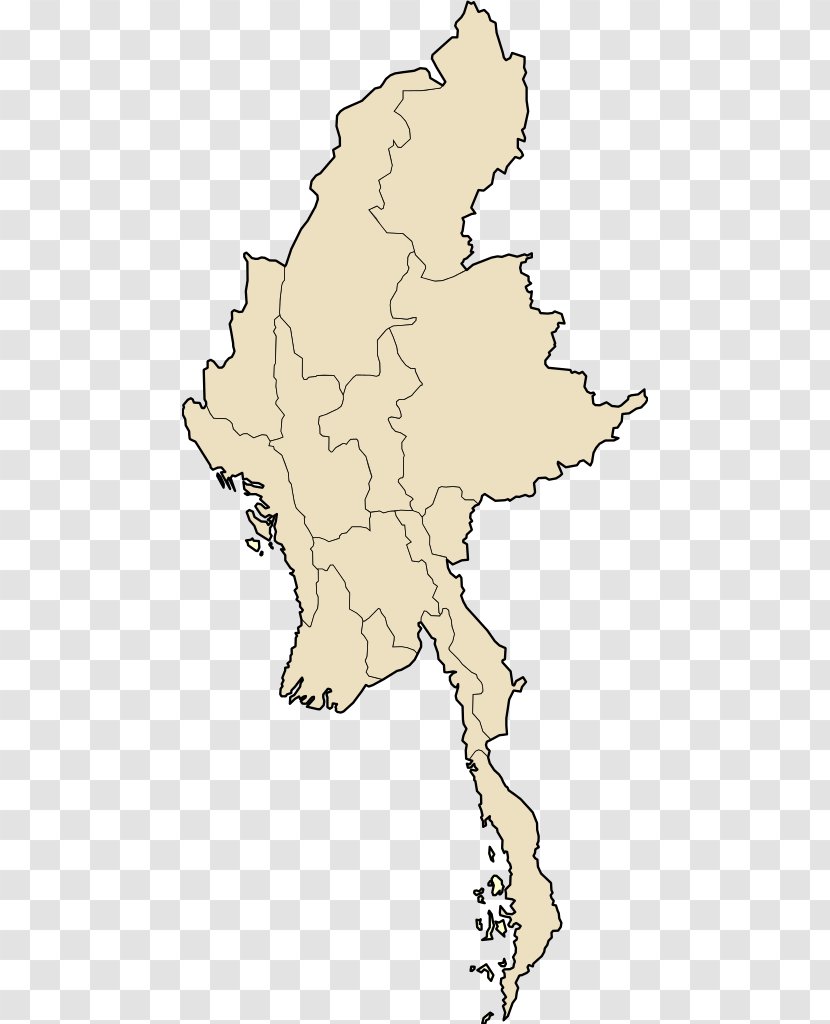 Yangon International Airport Mandalay Administrative Divisions Of Myanmar Blank Map Transparent PNG