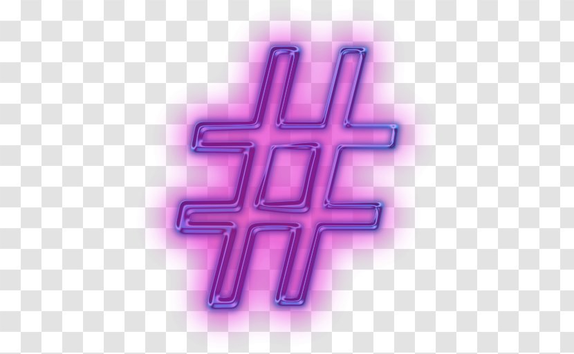 Number Sign Hashtag Symbol - Pink Transparent PNG