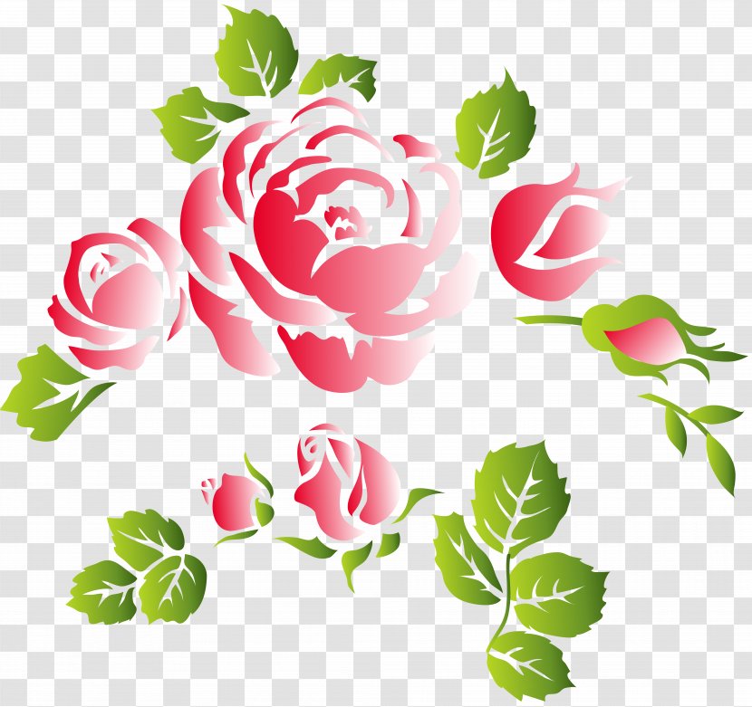 Flower Ornament Rose Clip Art - Plant Stem - Decor Transparent PNG