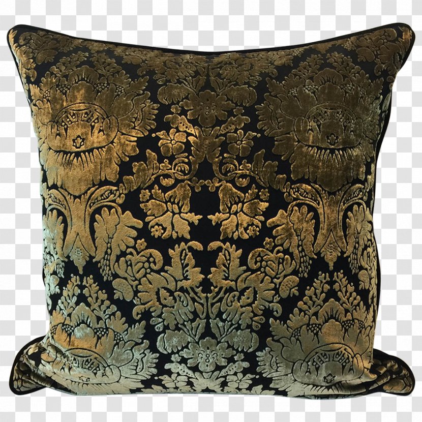 Velvet Throw Pillows Damask Cushion - Textile - Fabric Transparent PNG
