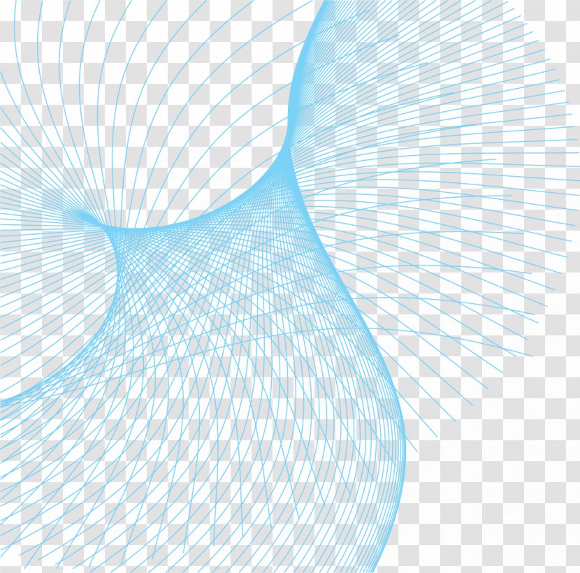 Line Blue - Vector Shading Material Science And Technology Lines Transparent PNG