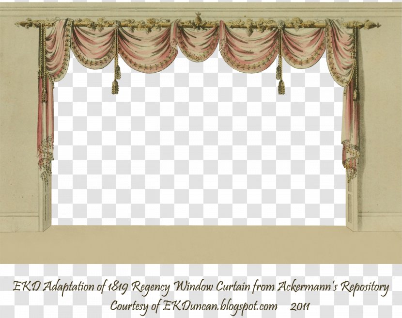 Window Treatment Curtain & Drape Rails Drapery - Picture Frames - Curtains Transparent PNG
