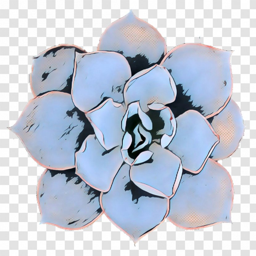 Blue White Leaf Petal Plant - Flower - Hydrangea Metal Transparent PNG