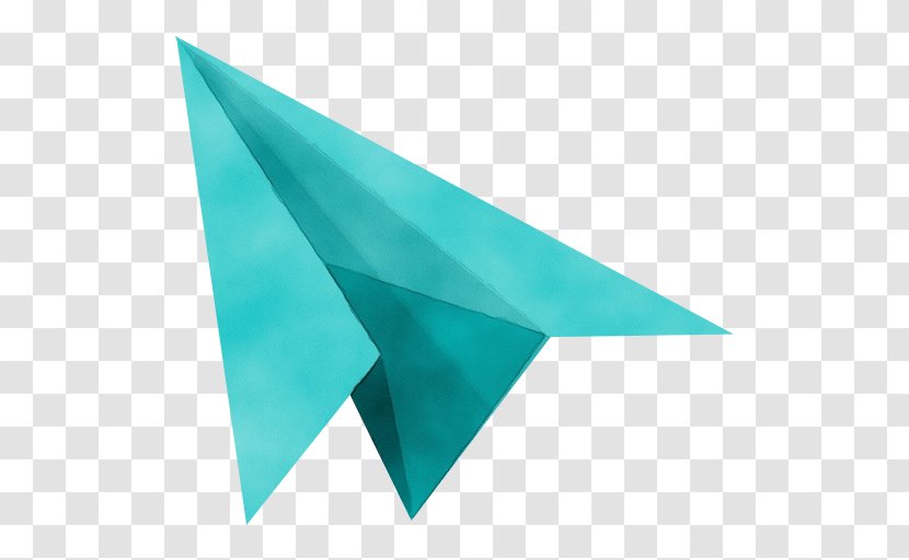 Blue Aqua Turquoise Green Teal - Triangle Paper Product Transparent PNG