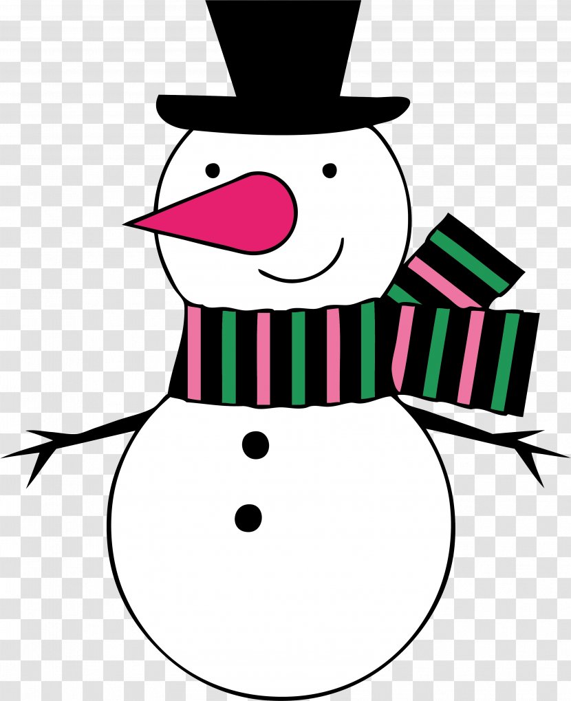 Snowman New Year Christmas Clip Art - Smile - Drawing Transparent PNG