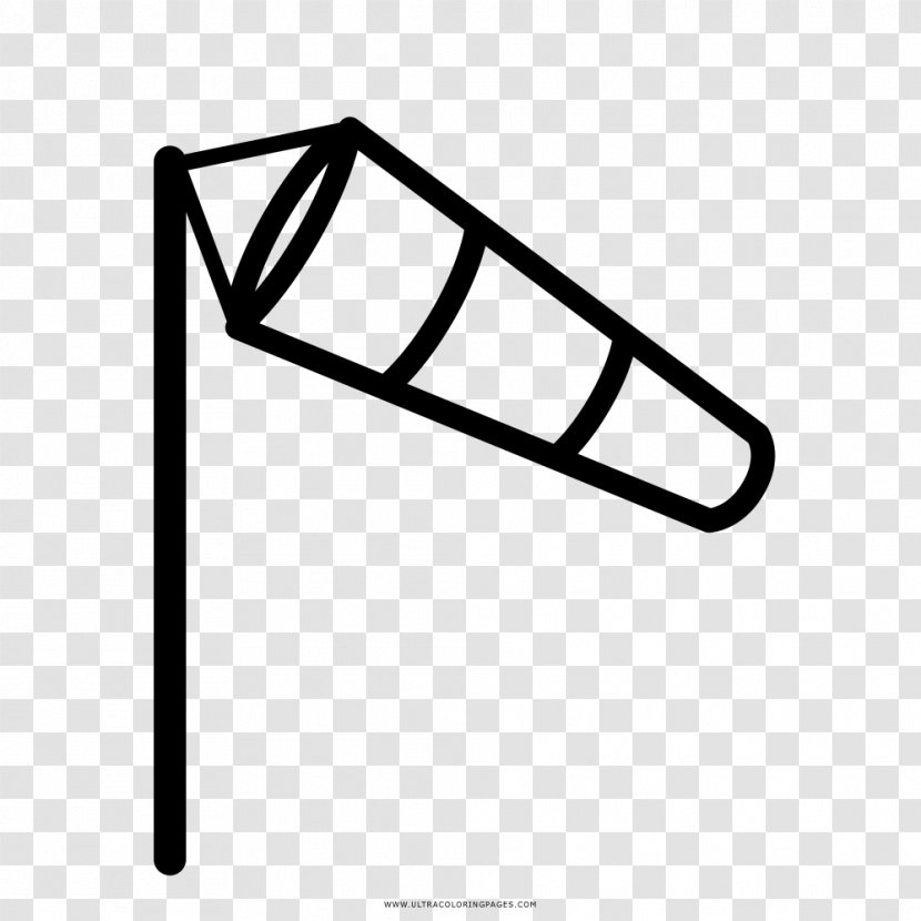 Windsock Coloring Book Drawing Weather - Wind Transparent PNG