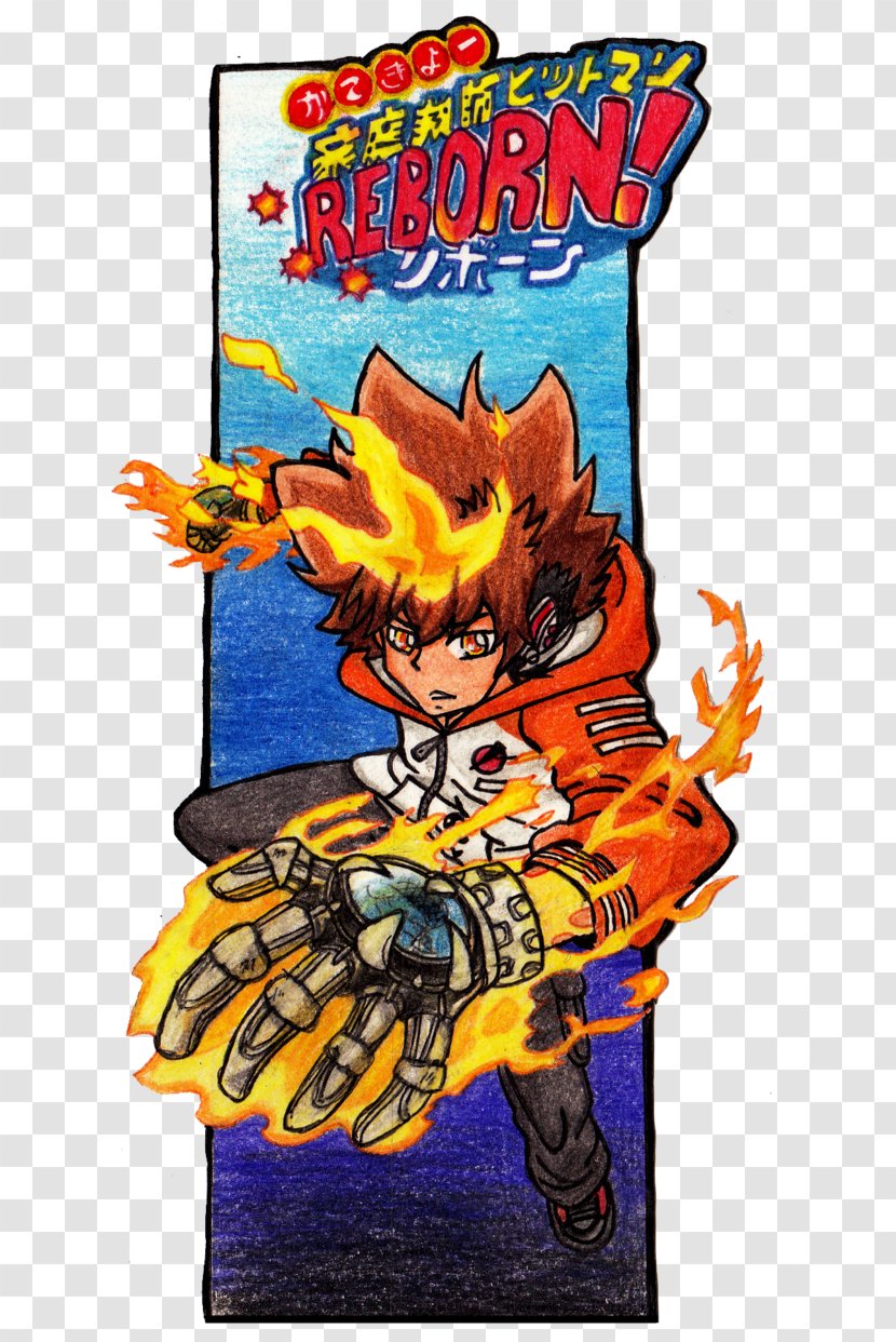 Tsunayoshi Sawada Comic Book Character Fiction - Flower - Reborn Transparent PNG