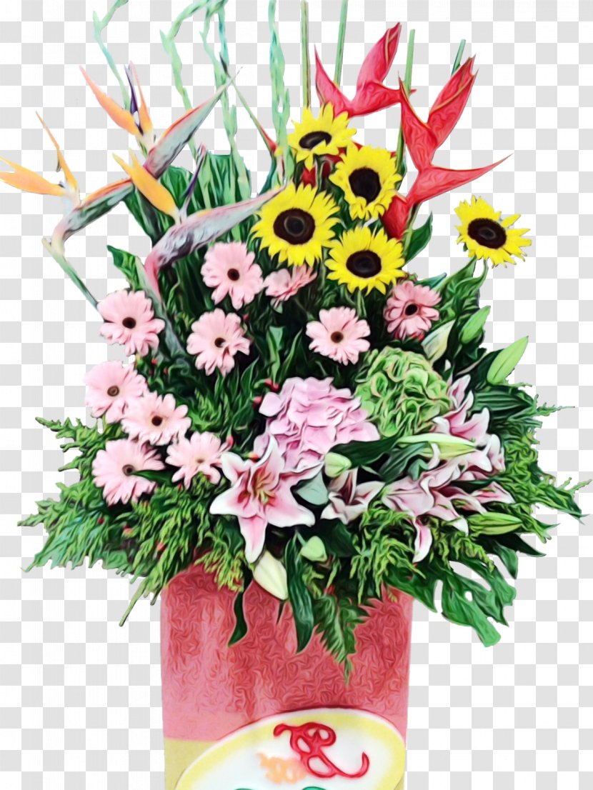 Flower Art Watercolor - Floristry - Vase Transparent PNG