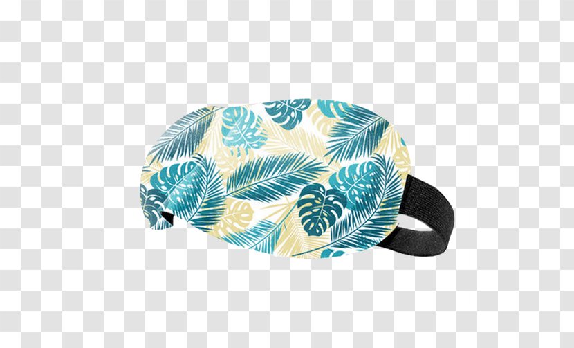 Feather Blindfold - Turquoise - Goggles Transparent PNG