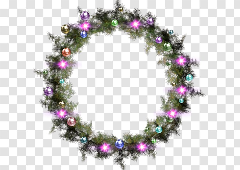Christmas Day Ornament Santa Claus Clip Art Wreath - Fir Transparent PNG