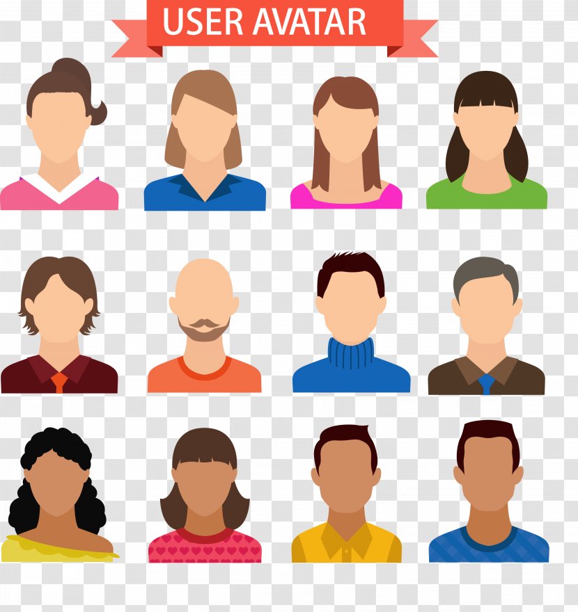 Avatar User Download Icon - Communication - 12 Expressionless Vector Transparent PNG