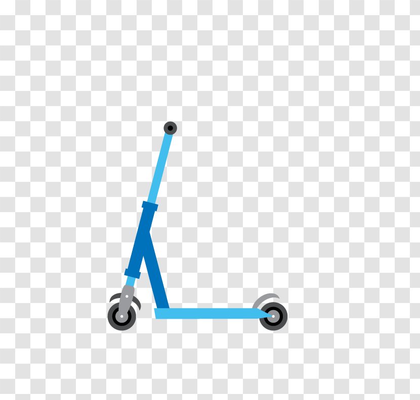 Kick Scooter Line Angle - Vehicle Transparent PNG