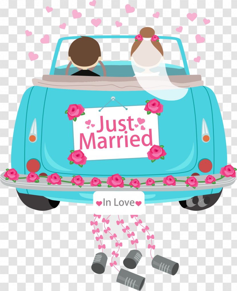 Vector Car In Couple - Clip Art Transparent PNG