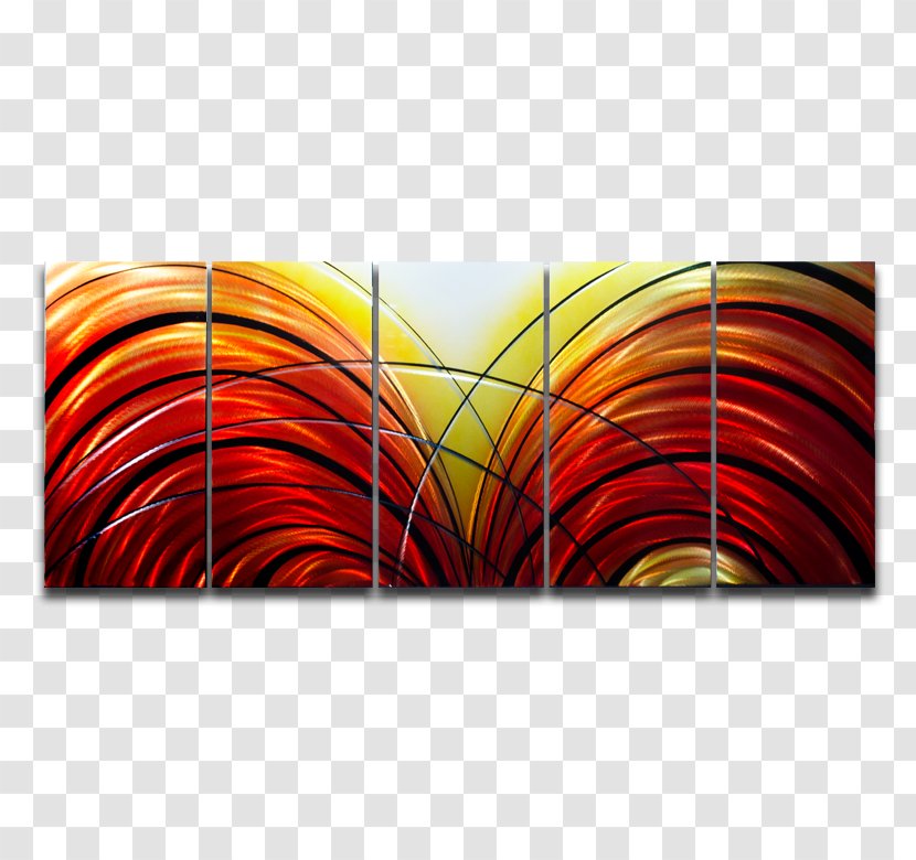 Modern Art Oil Painting Abstract - Orange Transparent PNG