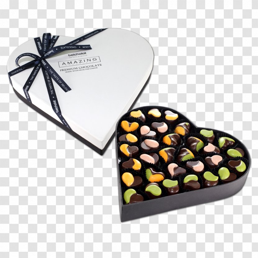 Praline Valentine's Day Chocolate Gift Belcholat - Silhouette Transparent PNG