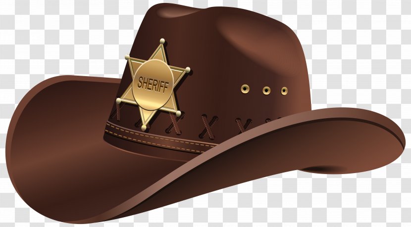 Sheriff Cowboy Hat Clip Art - Cap Transparent PNG