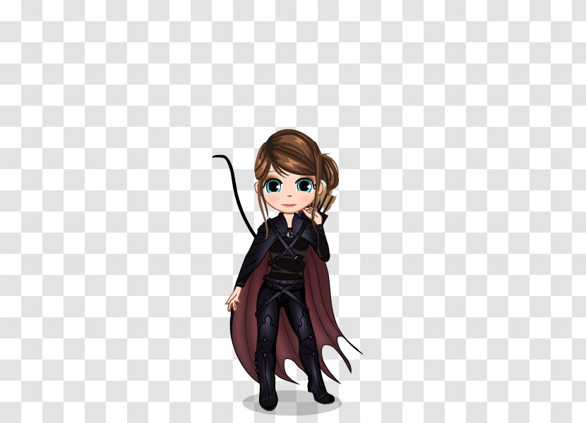 Figurine Doll Brown Hair Cartoon Character - The Hunger Games Transparent PNG