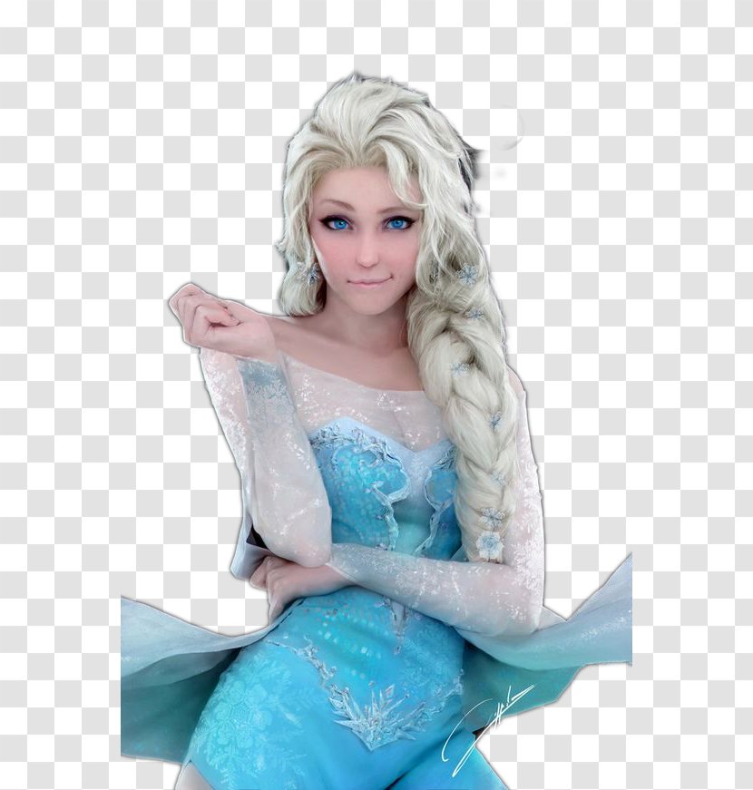 Idina Menzel Elsa Frozen Anna Olaf - Flower - Blue Fairy Princess To Play Transparent PNG