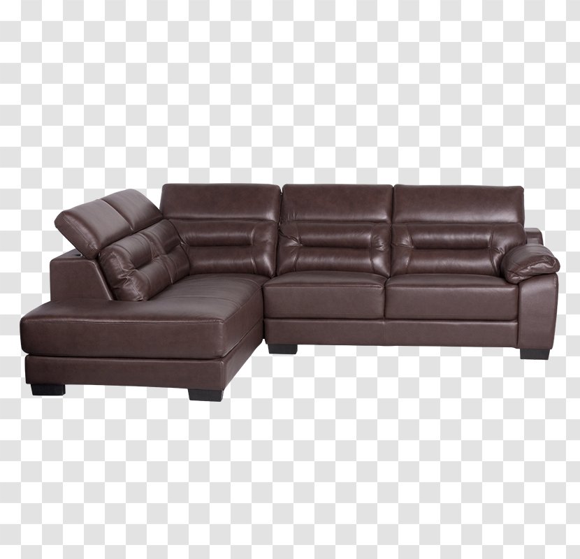 Loveseat Couch Chaise Longue Furniture Leather - Foot Rests - Chair Transparent PNG