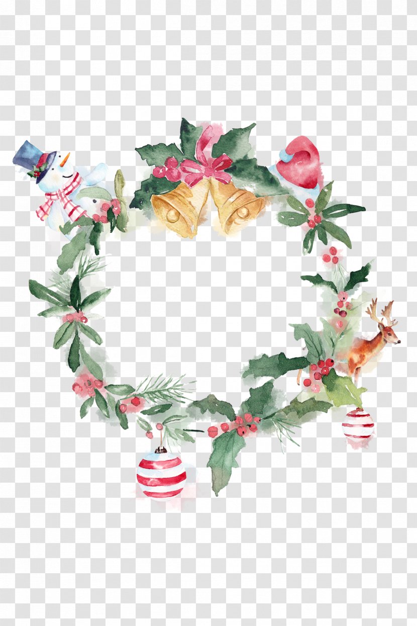 Christmas - Party - Wreath Element Transparent PNG