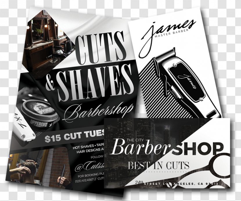 Brand Product Design Advertising - Barber Flyer Transparent PNG