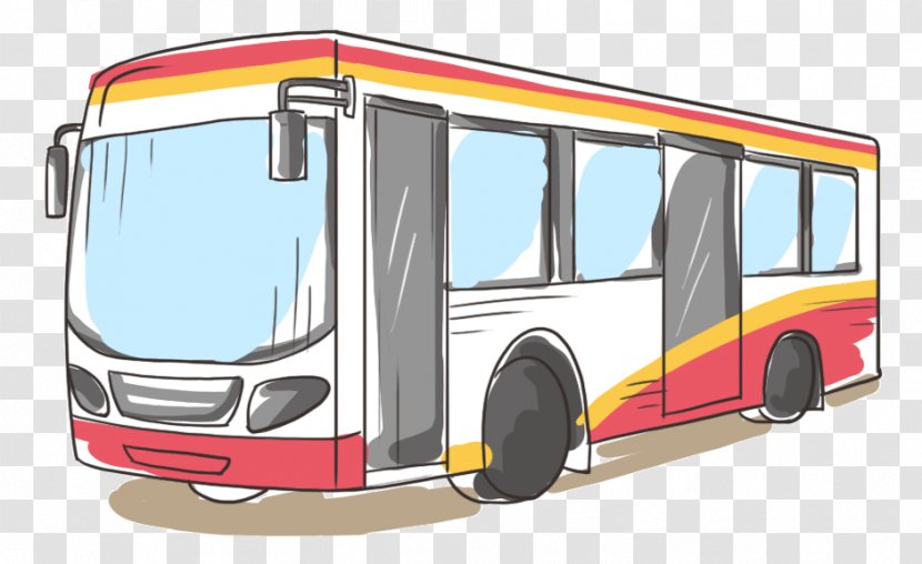 Bus Cartoon - Vehicle Transparent PNG