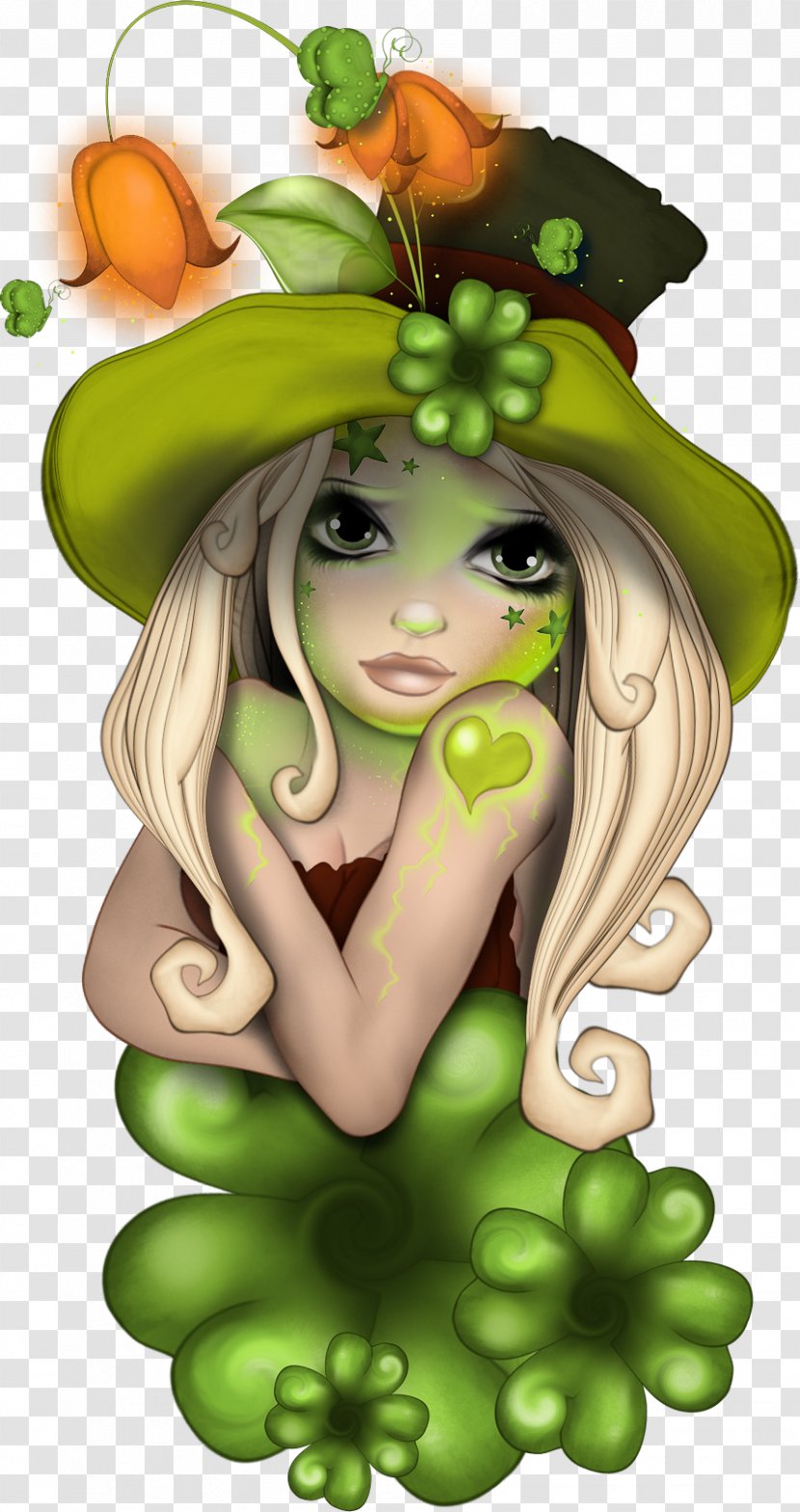 Leaf Fairy Cartoon Flowering Plant - Fictional Character Transparent PNG