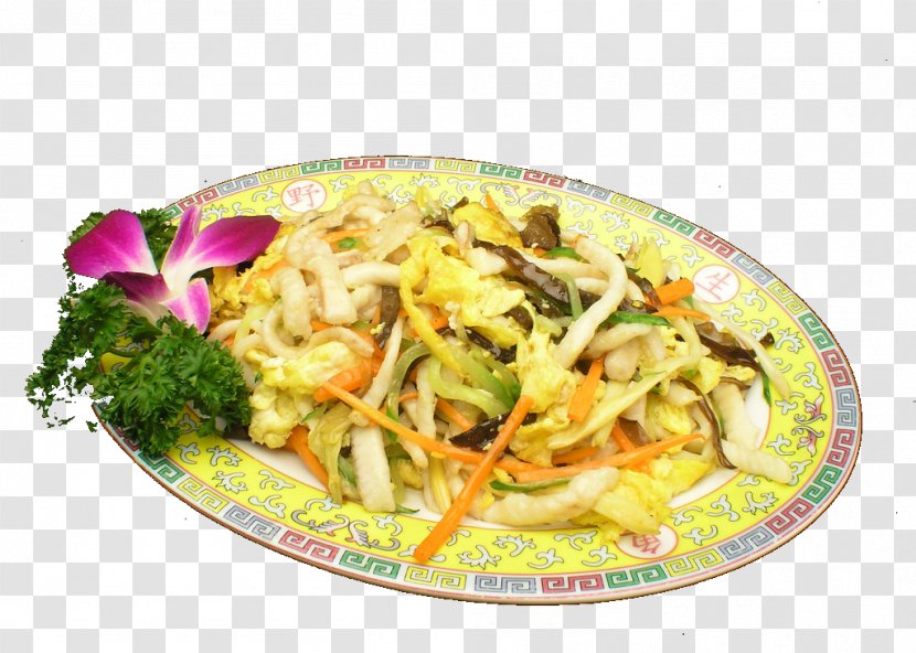Chow Mein Chinese Noodles Moo Shu Pork Fried Cuisine - American - Farm Shall Be Shredded Wood Transparent PNG