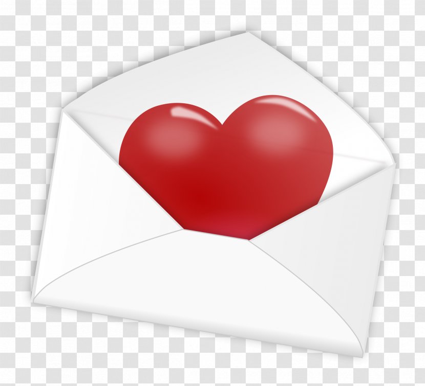 Heart Love Letter Paper - Pen Pal - Valentine Mail Cliparts Transparent PNG
