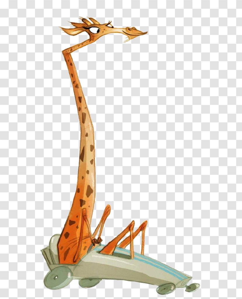 Melman Giraffe Drawing Illustrator Illustration - Model Sheet - Hand-painted Giraffe,Giraffe Transparent PNG