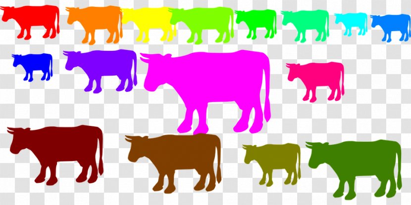 Dairy Cattle Beef Ox Livestock Clip Art - Color Transparent PNG
