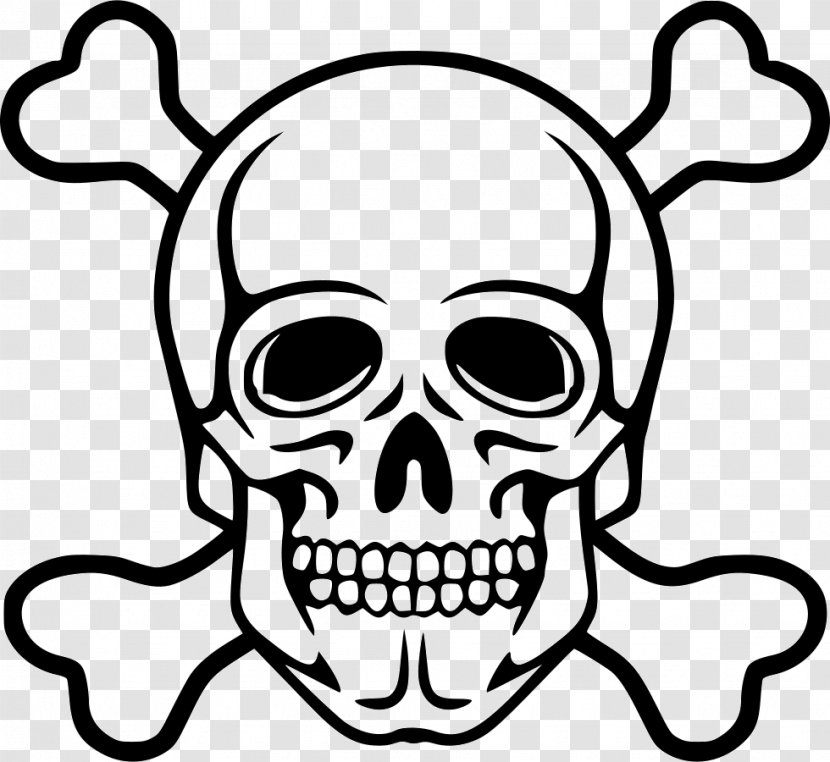 Death Skull Clip Art - Human Skeleton Transparent PNG