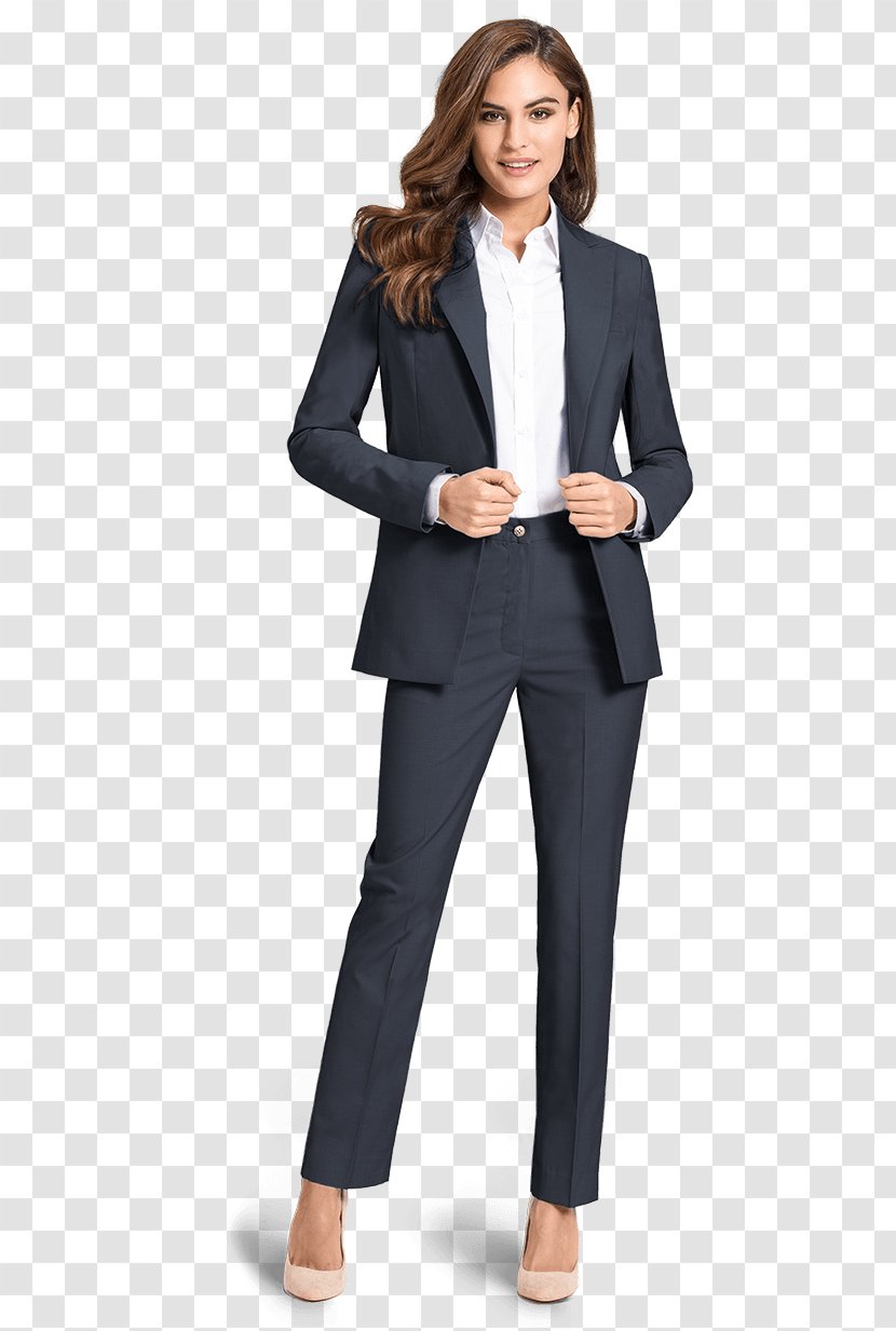 Blazer Pant Suits Pants Tuxedo - Formal Wear - Business Attire For Women Transparent PNG