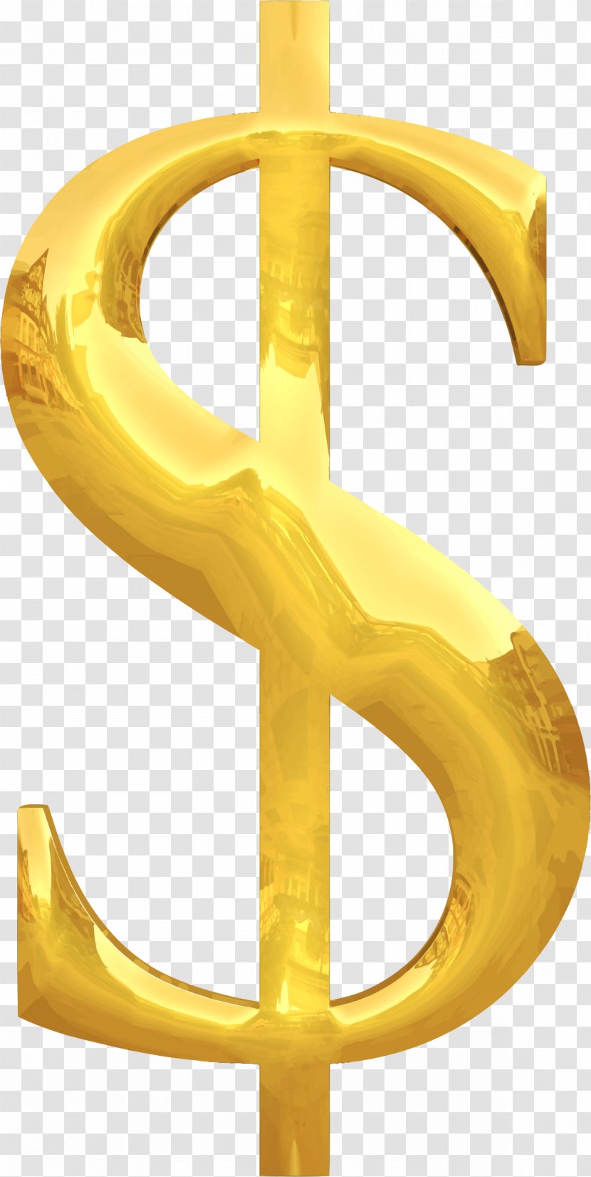 Currency Symbol Dollar Sign Money Finance - Brass - Bag Transparent PNG