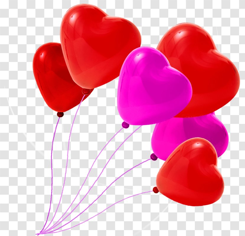 Heart Valentines Day Qixi Festival Balloon - Love - Valentine's Transparent PNG