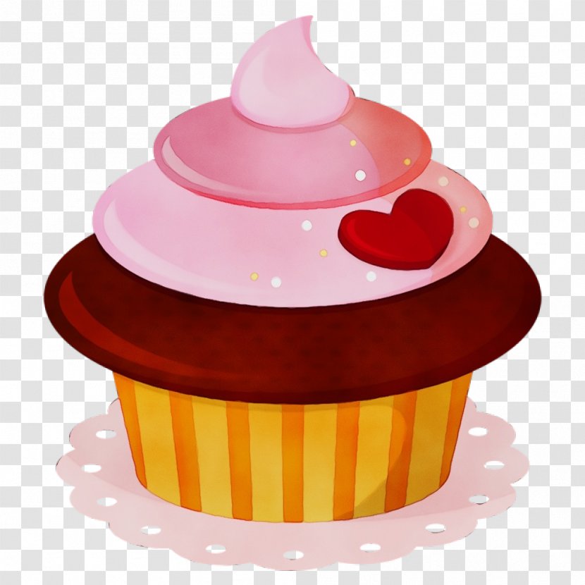 Pink Cupcake Clip Art Baking Cup Cake - Icing Decorating Supply Transparent PNG