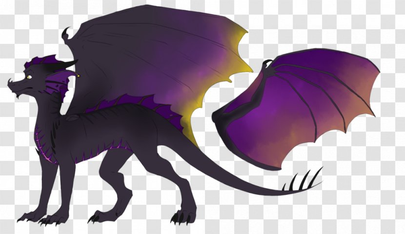 Dragon Cartoon Legendary Creature Organism - Purple Transparent PNG