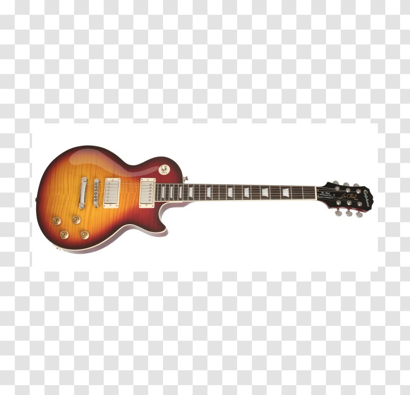 Epiphone Les Paul Standard PlusTop Pro Guitar Gibson - Sunburst Transparent PNG