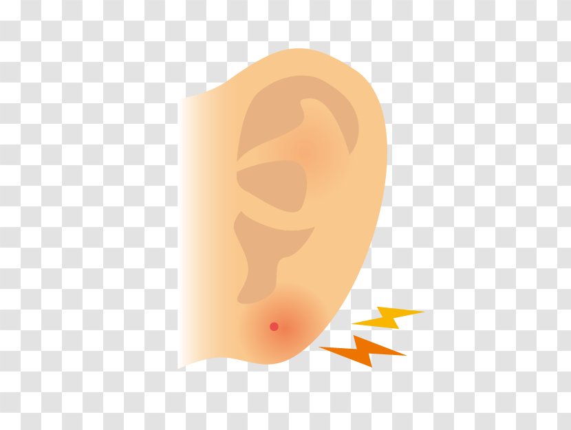 Nose Computer Wallpaper - Peach - Cartoon Earrings Inflammation Transparent PNG