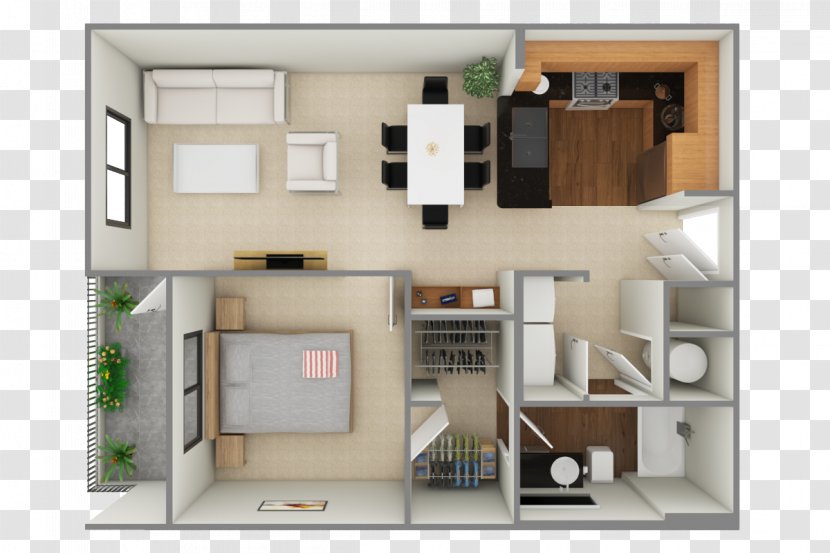 Alexan North Hills Apartments Floor Plan Architecture Interstate 40 - Closet Transparent PNG