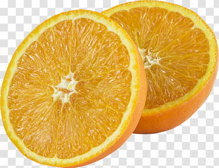 Orange Juice Lemon Mandarin - Ingredient - Oranges And Slices Transparent PNG